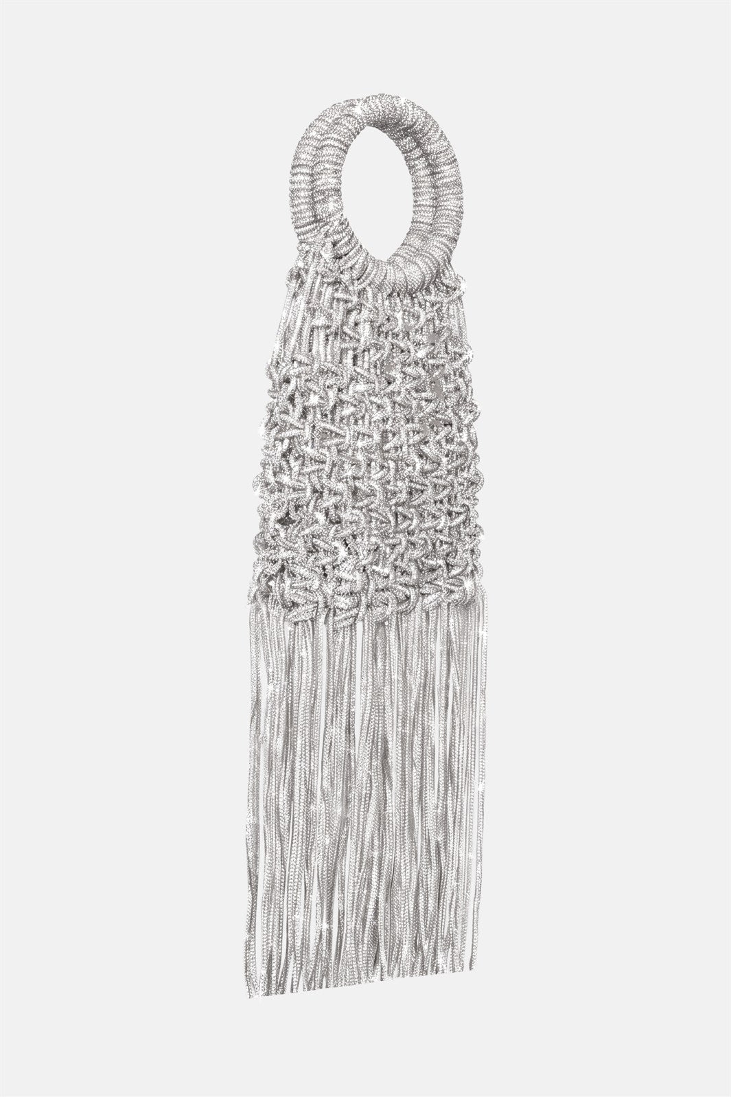 Maronti – handbag argento | TWENTYFOURHAITCH – vista laterale