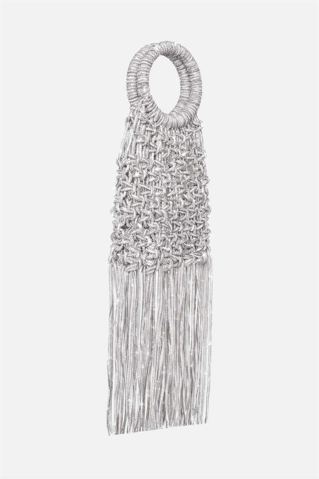 Maronti – handbag argento | TWENTYFOURHAITCH – vista laterale