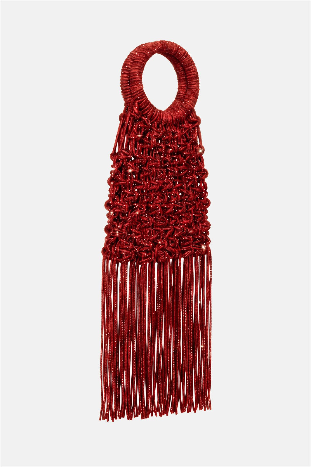 Maronti – handbag rossa | TWENTYFOURHAITCH – vista laterale