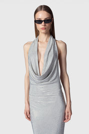 VESTIDO KUTA LARGO PLATA