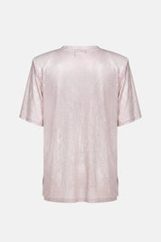 CAMISETA MENDES ROSA EMPOLEVADO PLATA