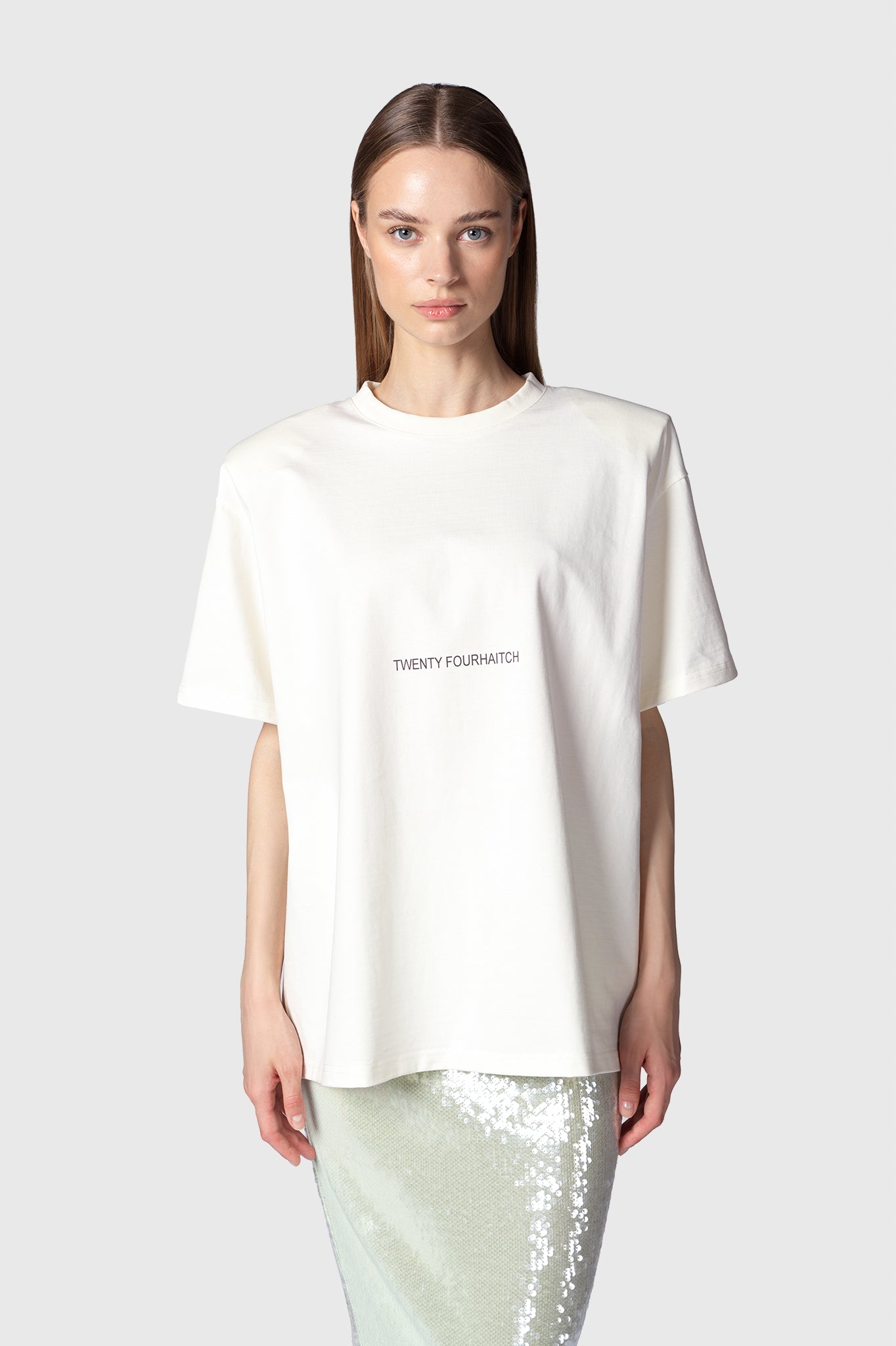 CAMISETA PALMERAS CREMA