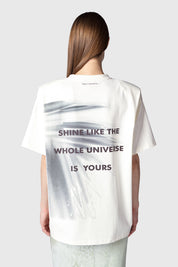 CAMISETA PALMERAS CREMA