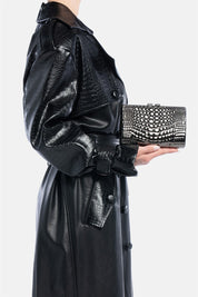 Aevel – mini clutch canna di fucile | TWENTYFOURHAITCH – indossata dalla modella
