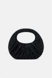 Joan – mini handbag nera | TWENTYFOURHAITCH – vista frontale