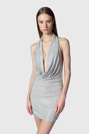 VESTIDO MINI PLATA KUTA