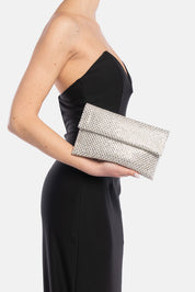 BOLSO DE MANO MORNA PLATA