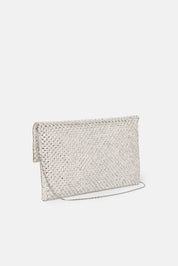 BOLSO DE MANO MORNA PLATA