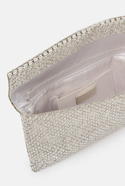 BOLSO DE MANO MORNA PLATA