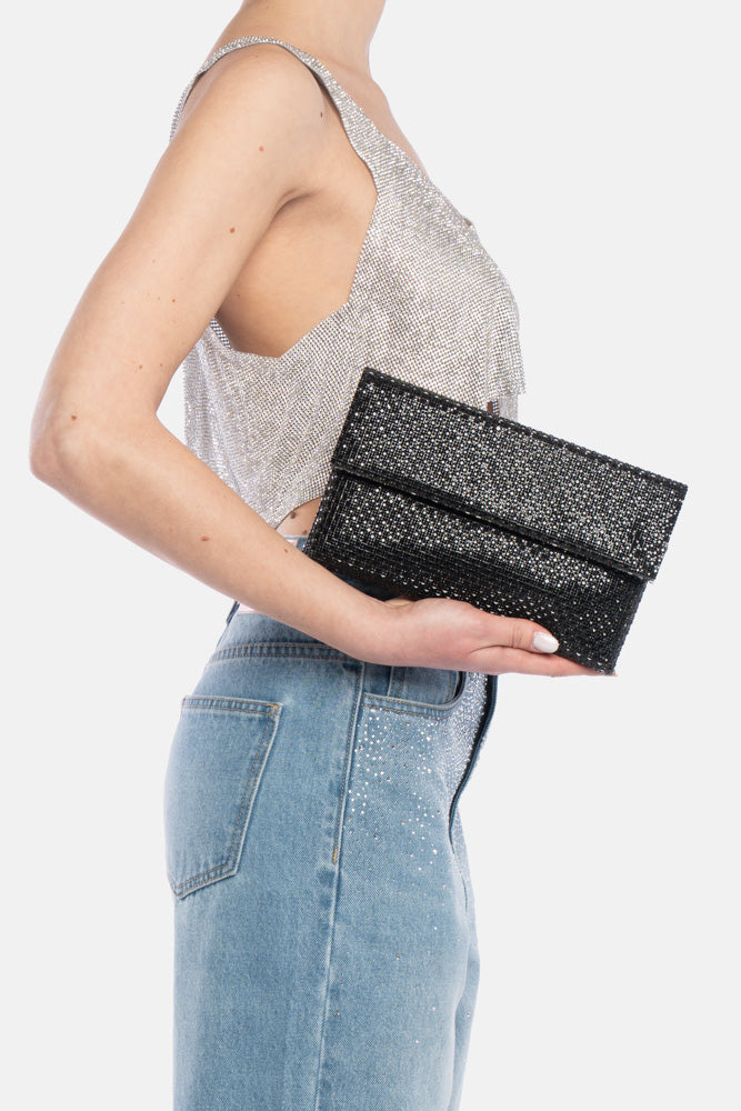 BOLSO DE MANO MORNA NEGRO
