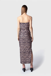 VESTIDO MIDI PALAU ESTAMPADO ANIMAL