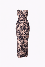 VESTIDO MIDI PALAU ESTAMPADO ANIMAL