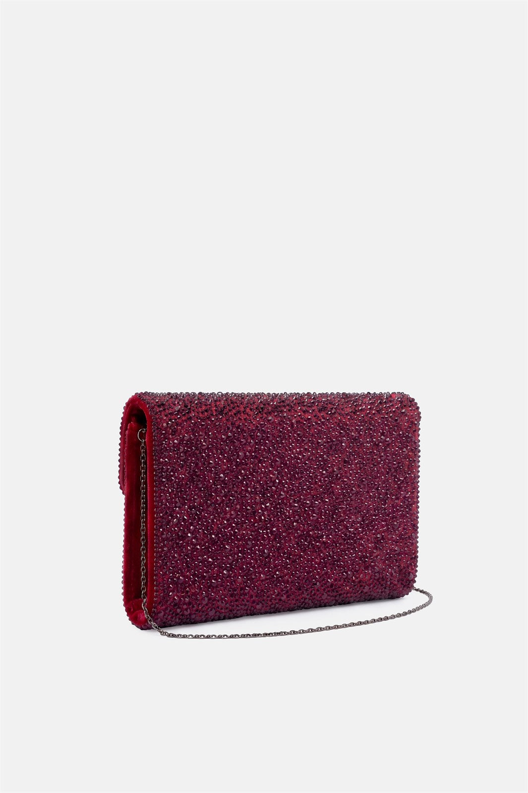 Asilea – pochette bordeaux | TWENTYFOURHAITCH – vista laterale
