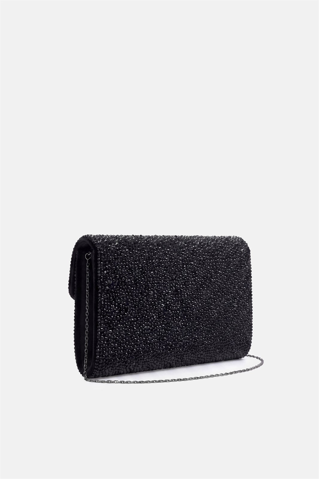 Asilea – pochette nera | TWENTYFOURHAITCH – vista laterale
