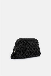 Kaira – pochette nera | TWENTYFOURHAITCH – vista laterale