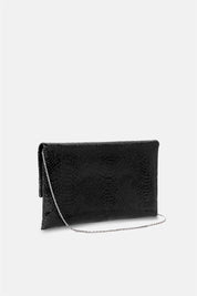 Nireya – pochette nera | TWENTYFOURHAITCH – vista laterale