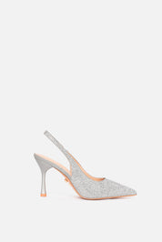 Hivera – slingback grigio | TWENTYFOURHAITCH – vista laterale