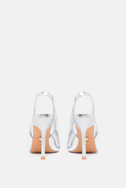 Malis – slingback argento | TWENTYFOURHAITCH – vista retro