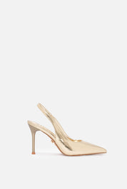Malis – slingback oro | TWENTYFOURHAITCH – vista laterale