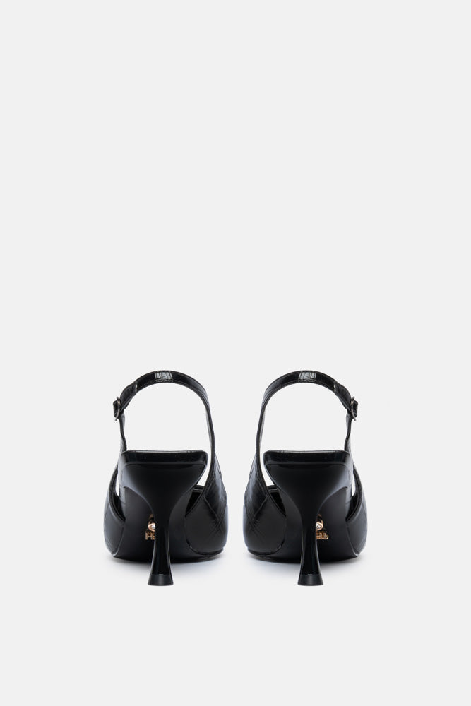 Velve – slingback nero | TWENTYFOURHAITCH – vista retro