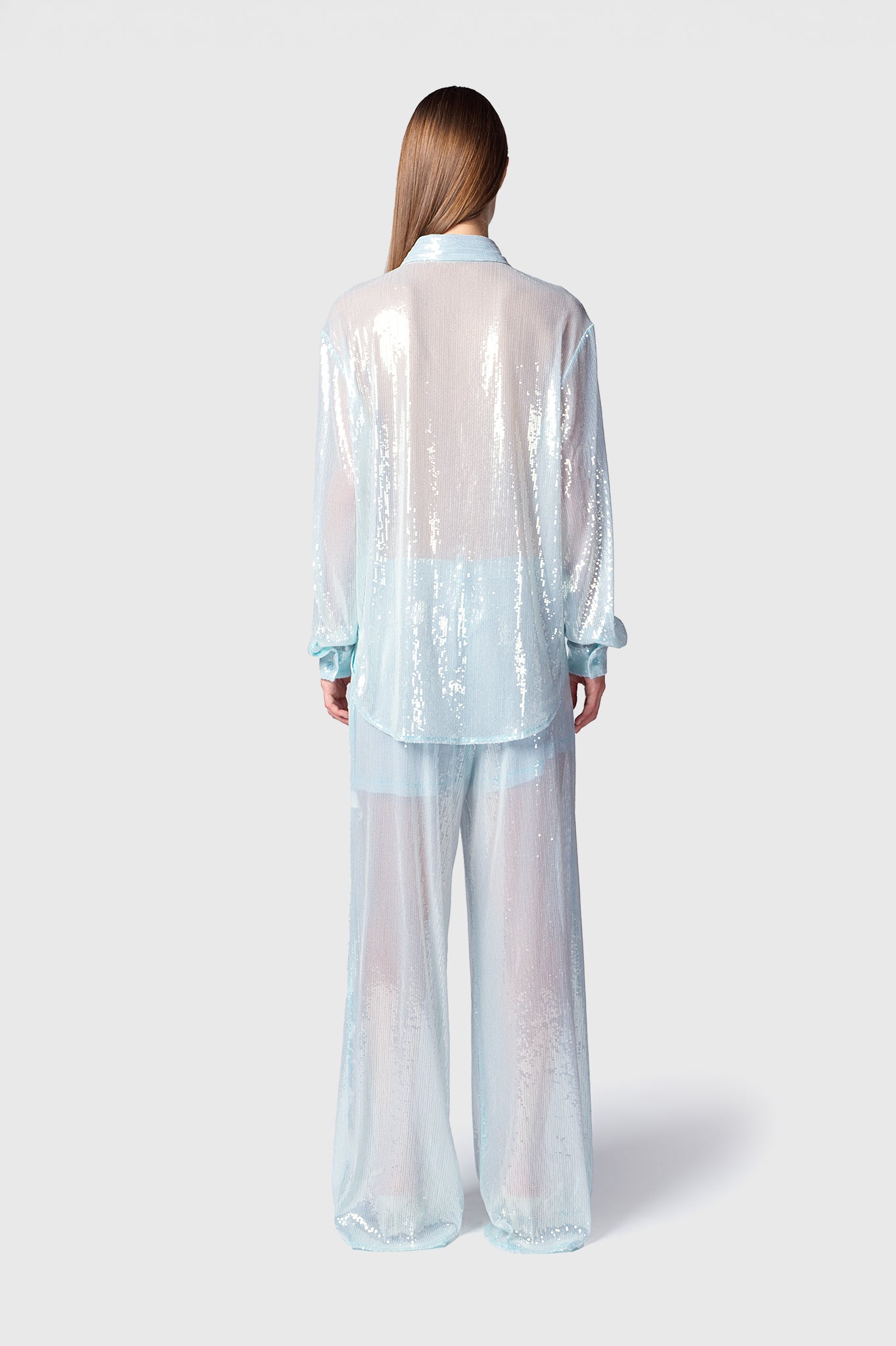 CAMISA YUAN CELESTE
