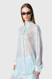 CAMISA YUAN CELESTE